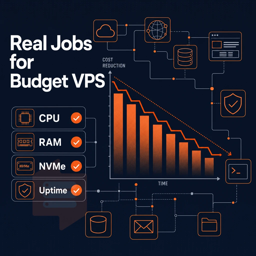 cost reduction chart with network icons