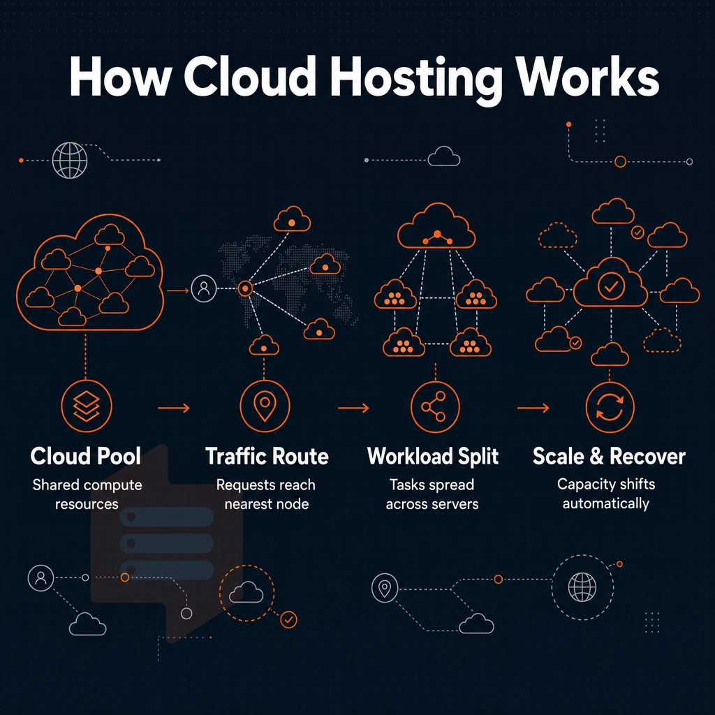 cloud nodes with connection lines