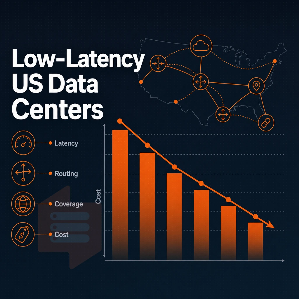 cost reduction chart with network icons