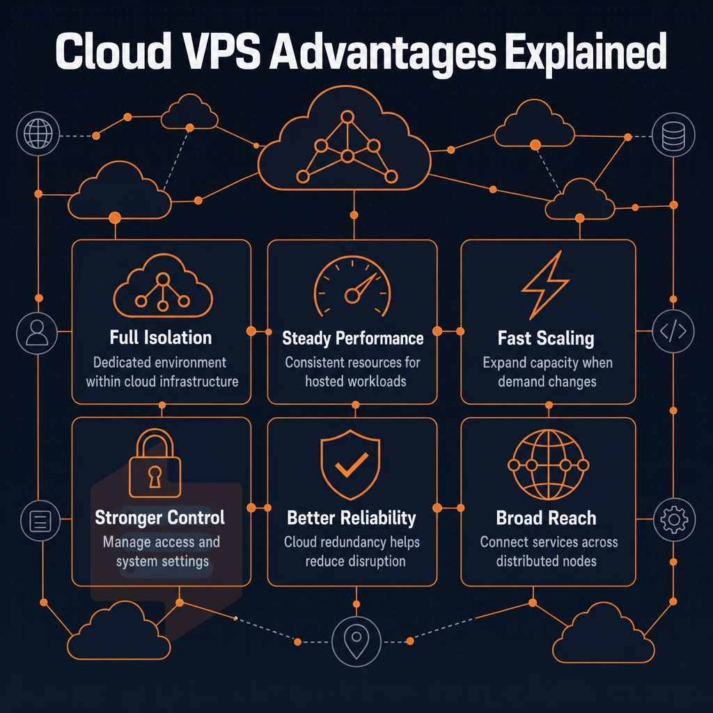cloud nodes with connection lines