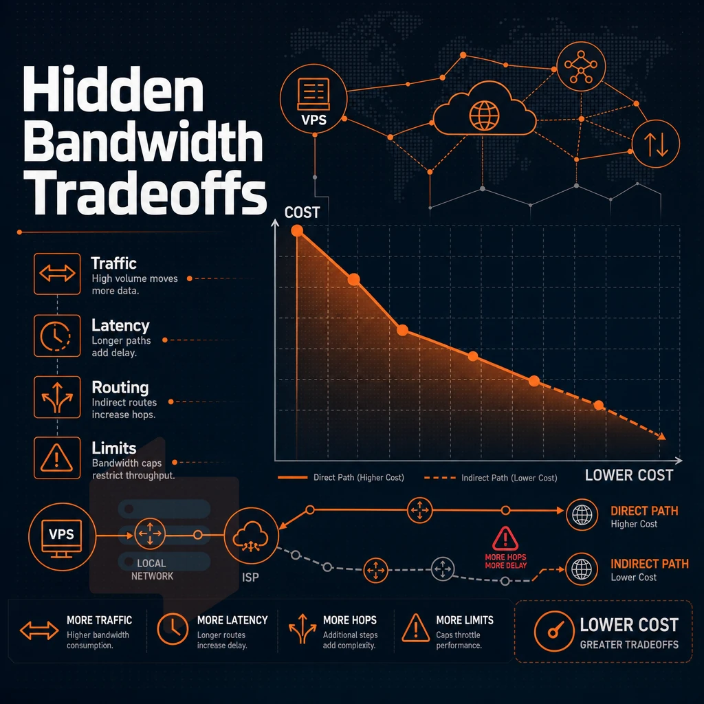 cost reduction chart with network icons