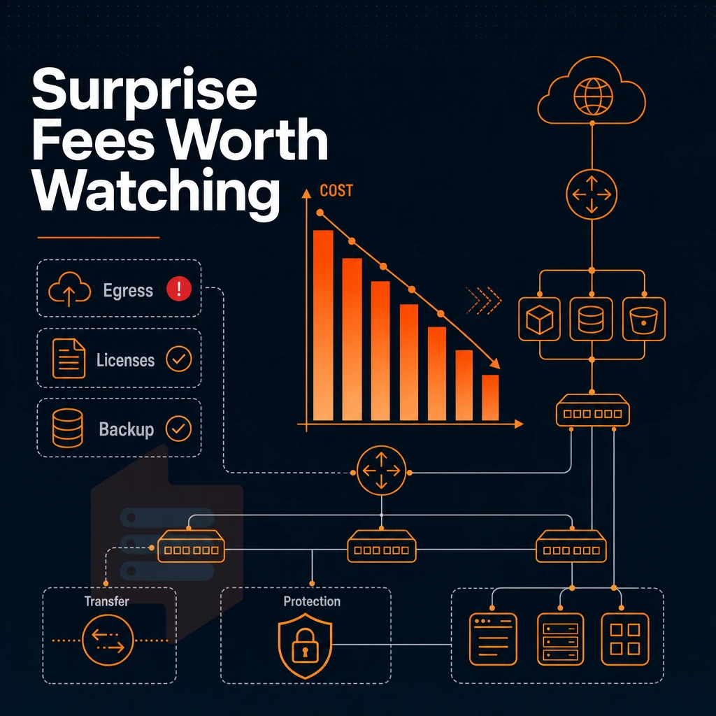 cost reduction chart with network icons