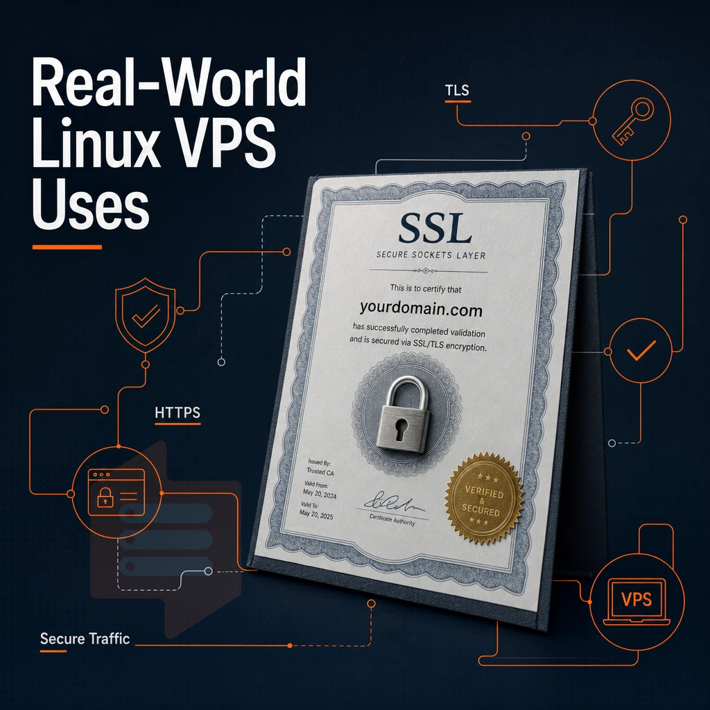 SSL certificate and encrypted connection lines