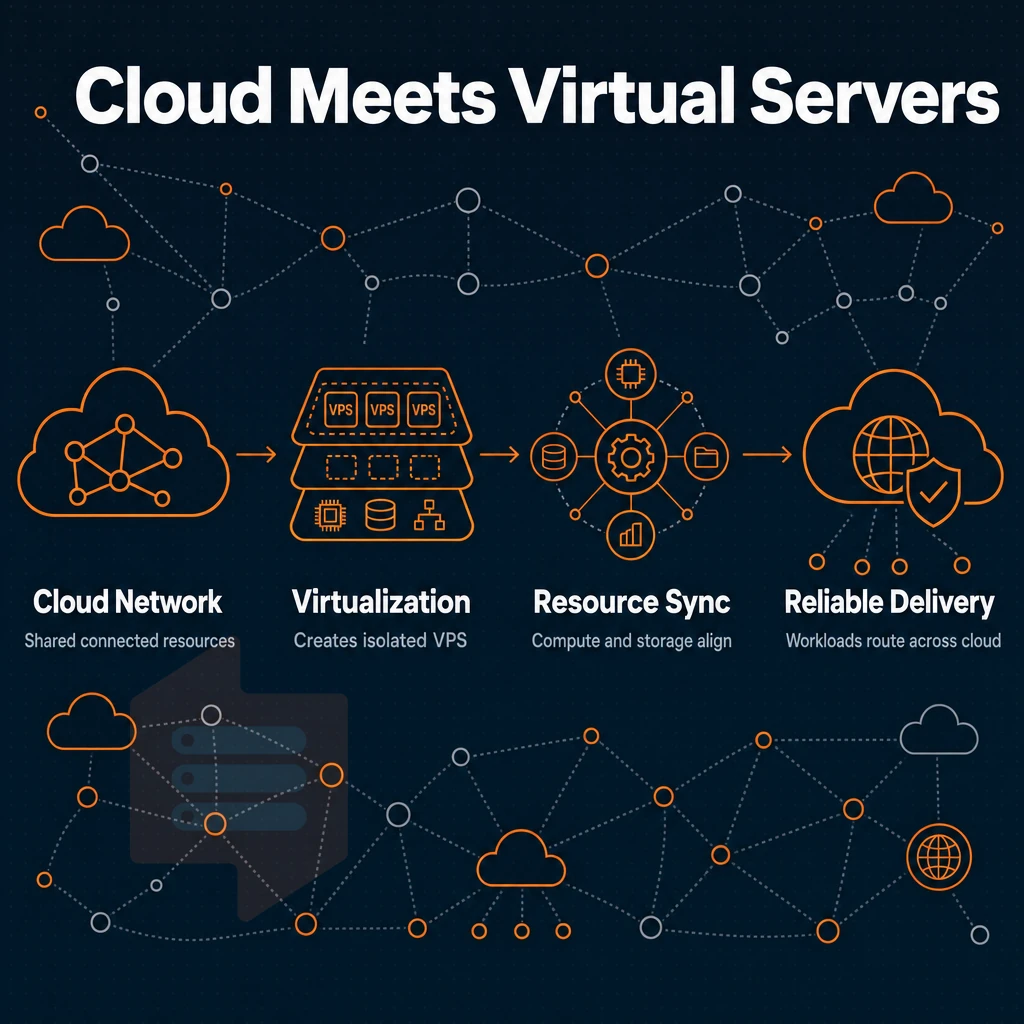 cloud nodes with connection lines