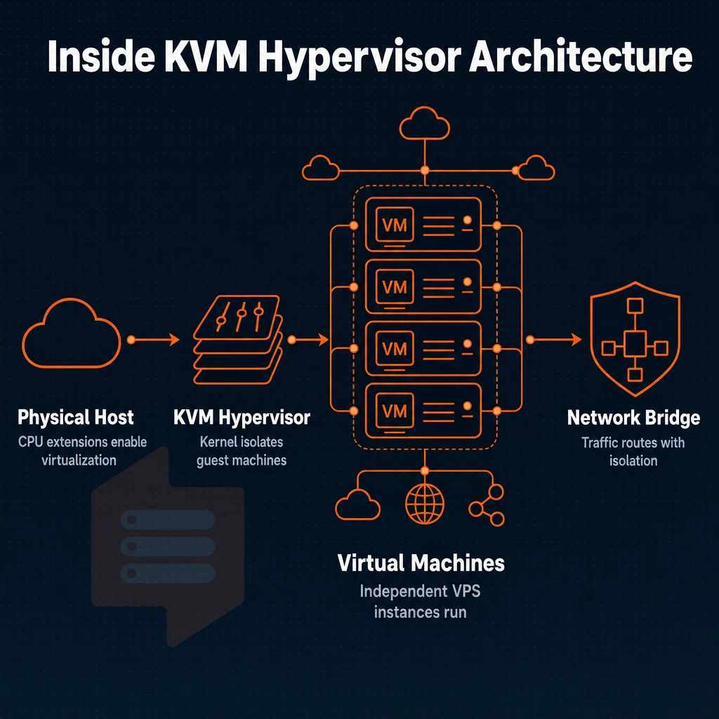 virtual machine stack with cloud connection lines