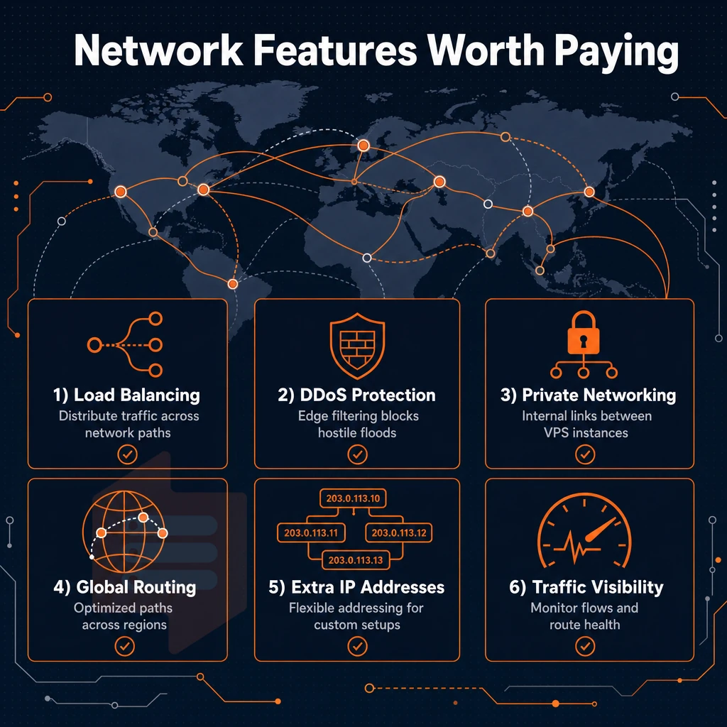 global network map with data flow routes