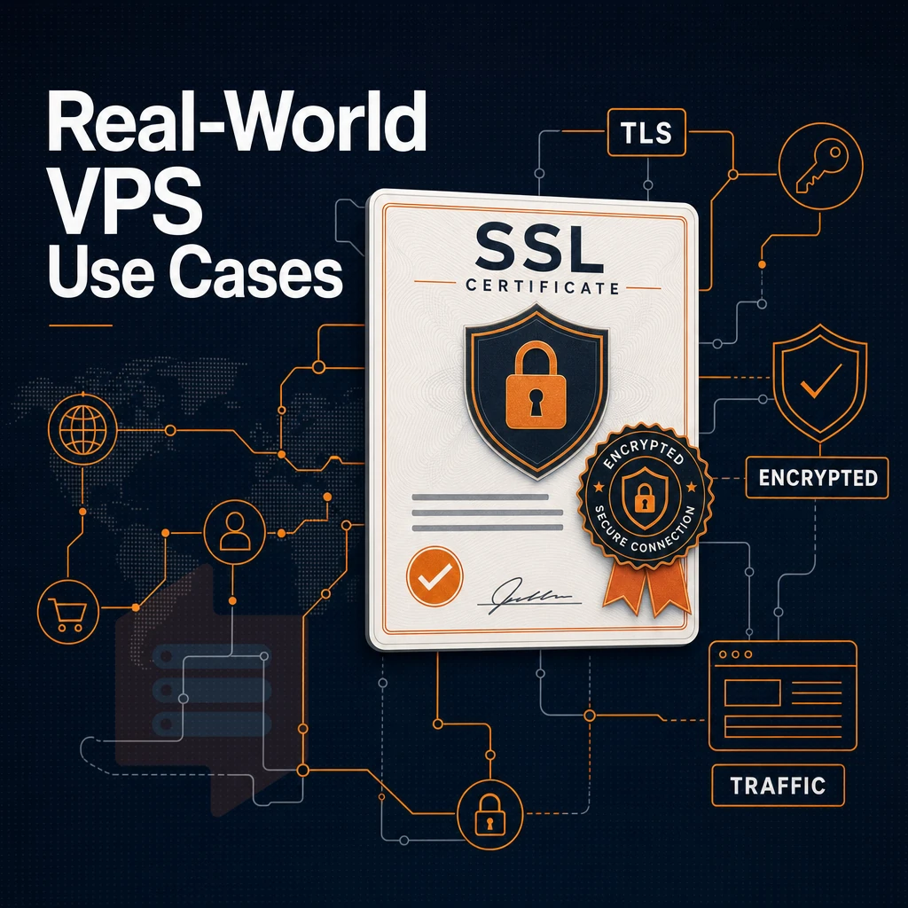 SSL certificate and encrypted connection lines