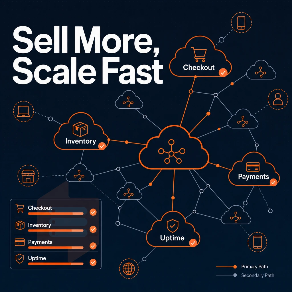 cloud nodes with connection lines