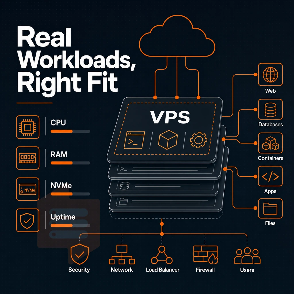 virtual machine stack with cloud connection lines