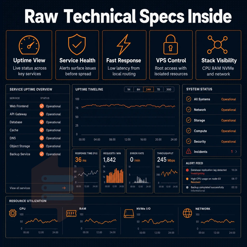 server uptime dashboard