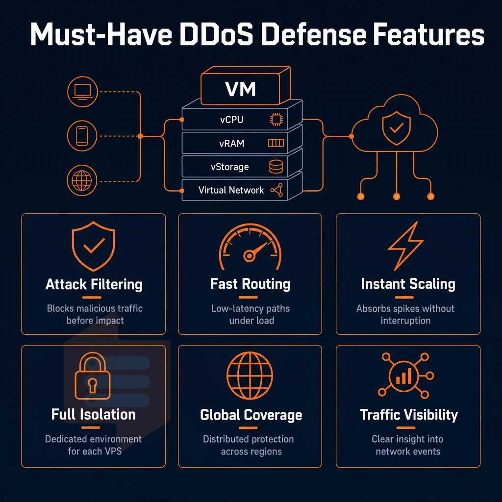 virtual machine stack with cloud connection lines