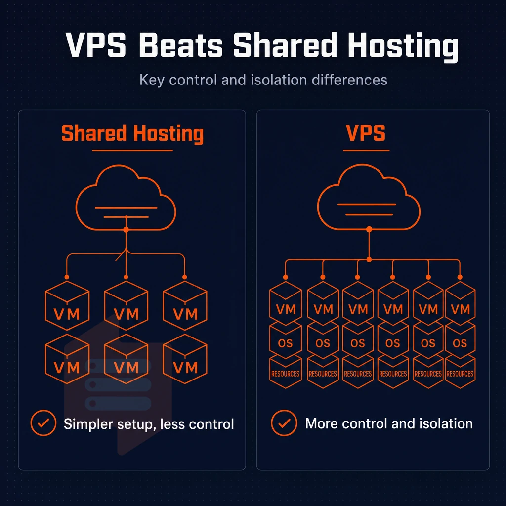 virtual machine stack with cloud connection lines