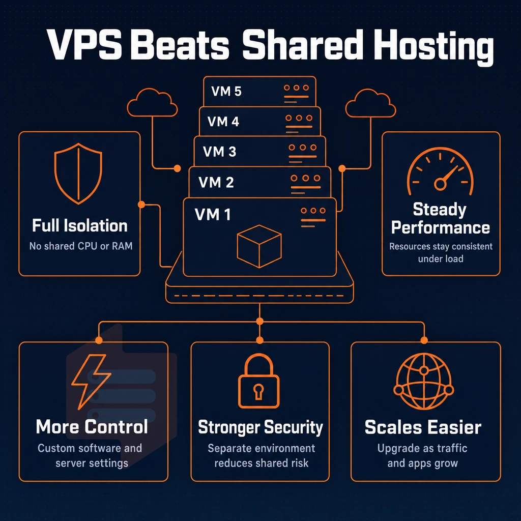 virtual machine stack with cloud connection lines