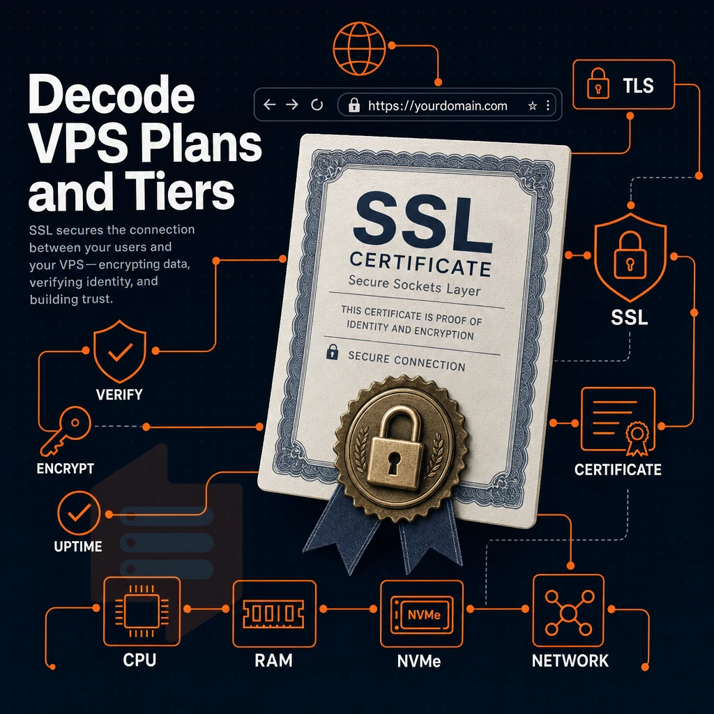 SSL certificate and encrypted connection lines