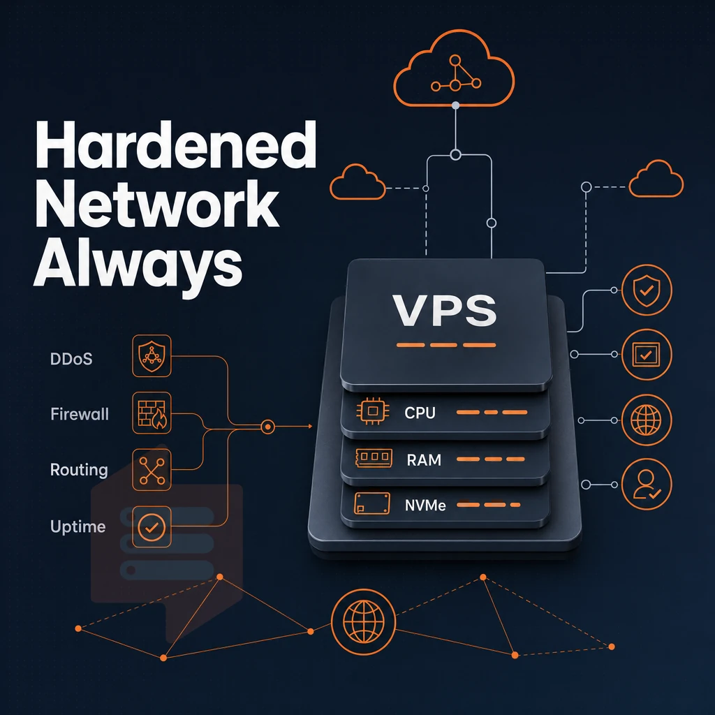 virtual machine stack with cloud connection lines