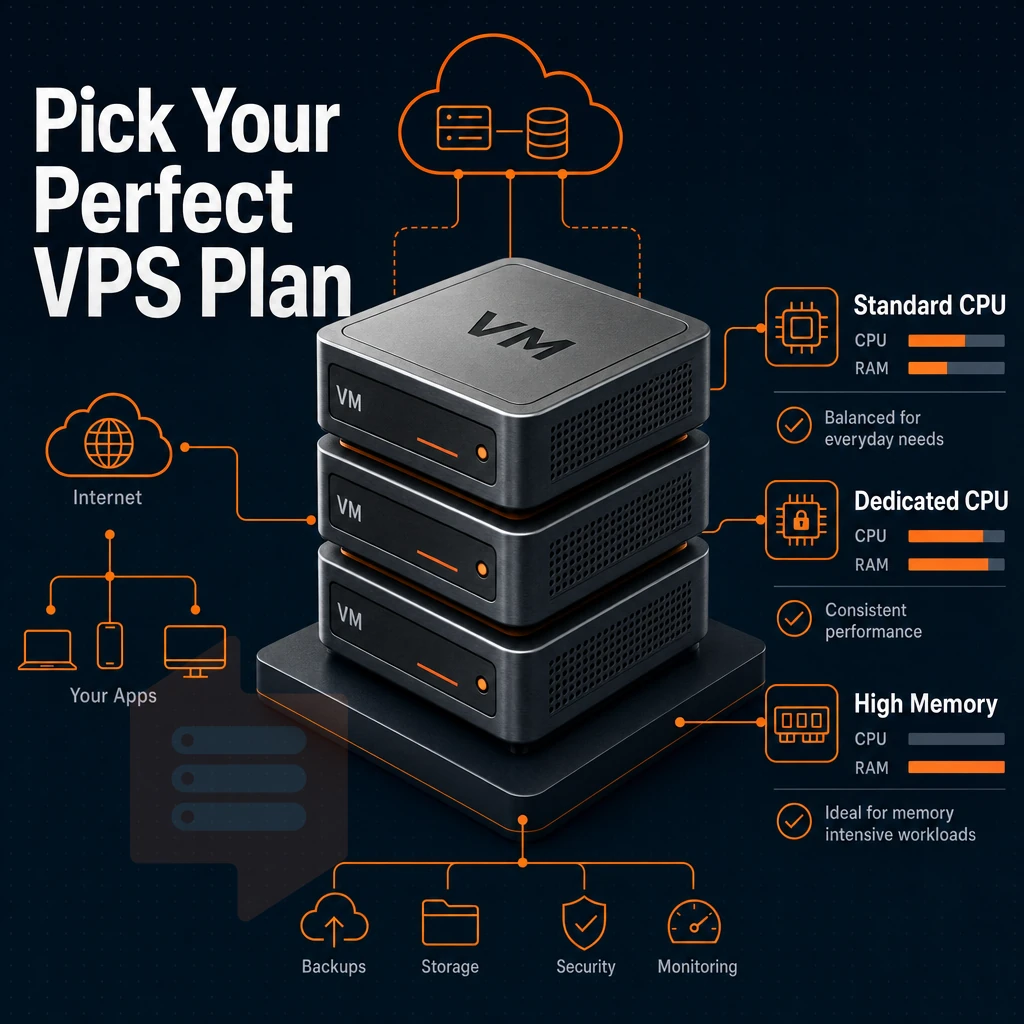 virtual machine stack with cloud connection lines