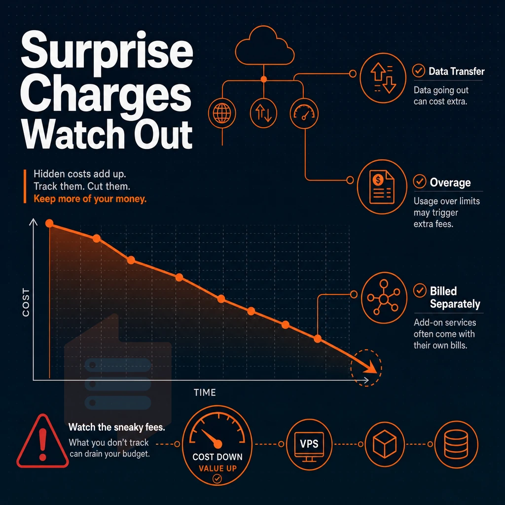 cost reduction chart with network icons