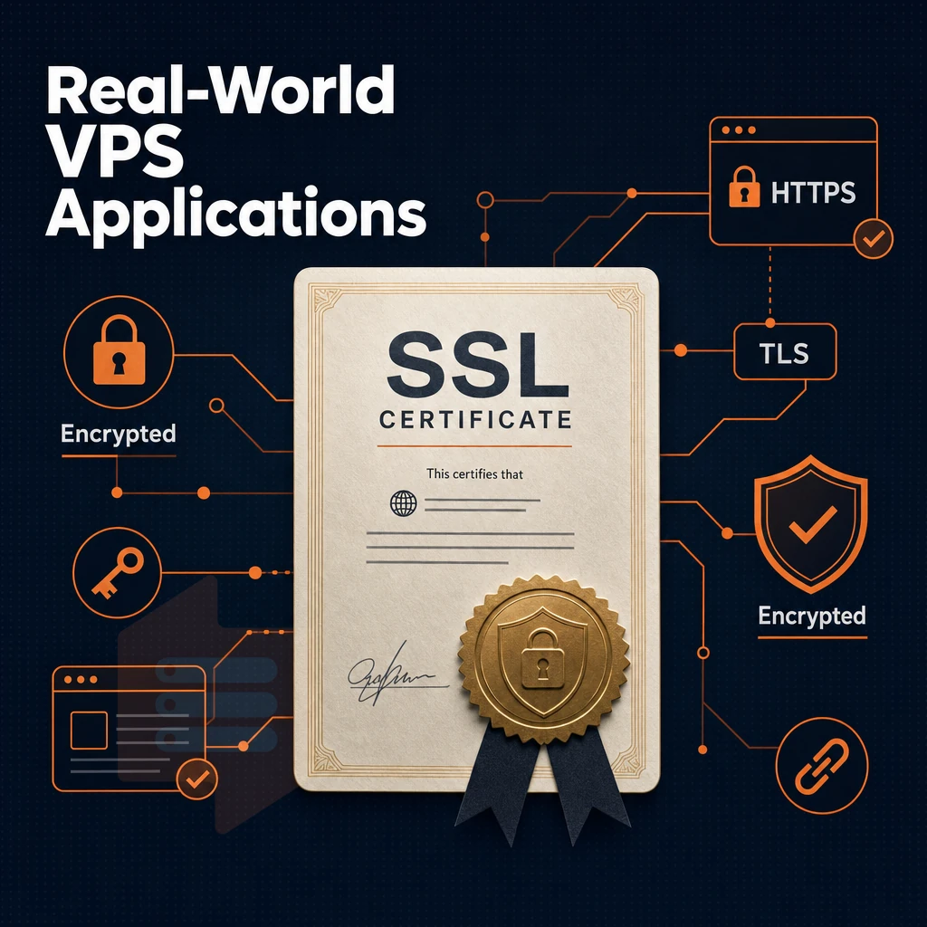 SSL certificate and encrypted connection lines