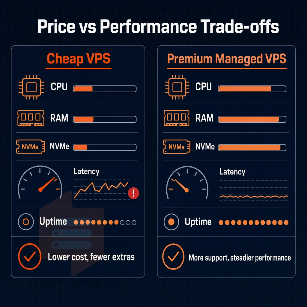 performance metrics panel