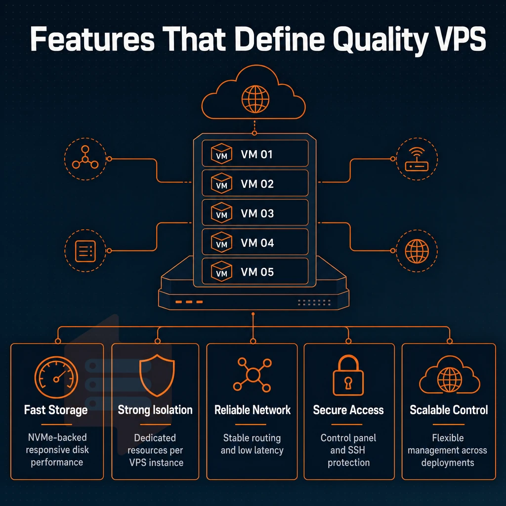 virtual machine stack with cloud connection lines